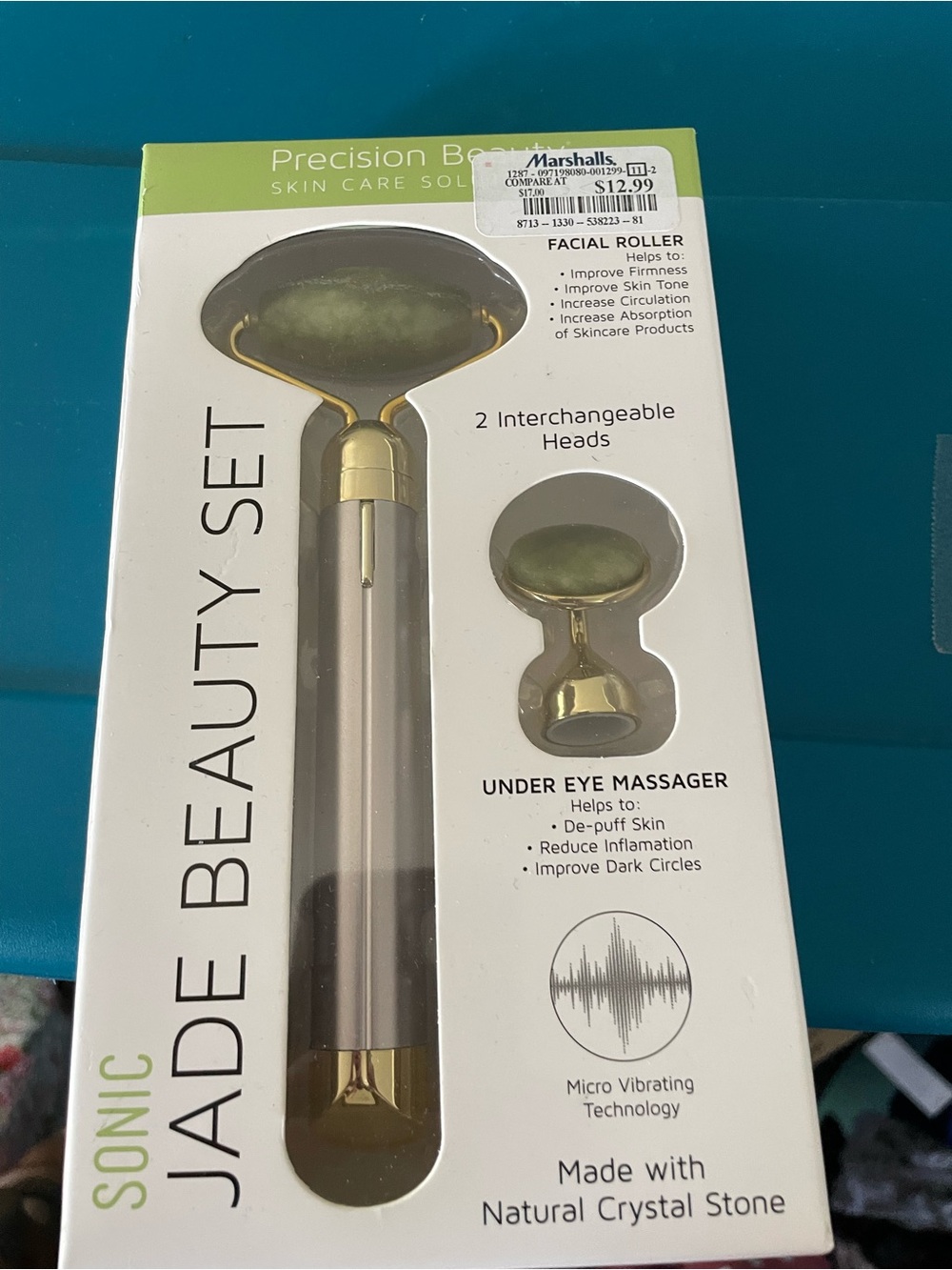 - Green Jade Facial Roller & Under Eye Massager